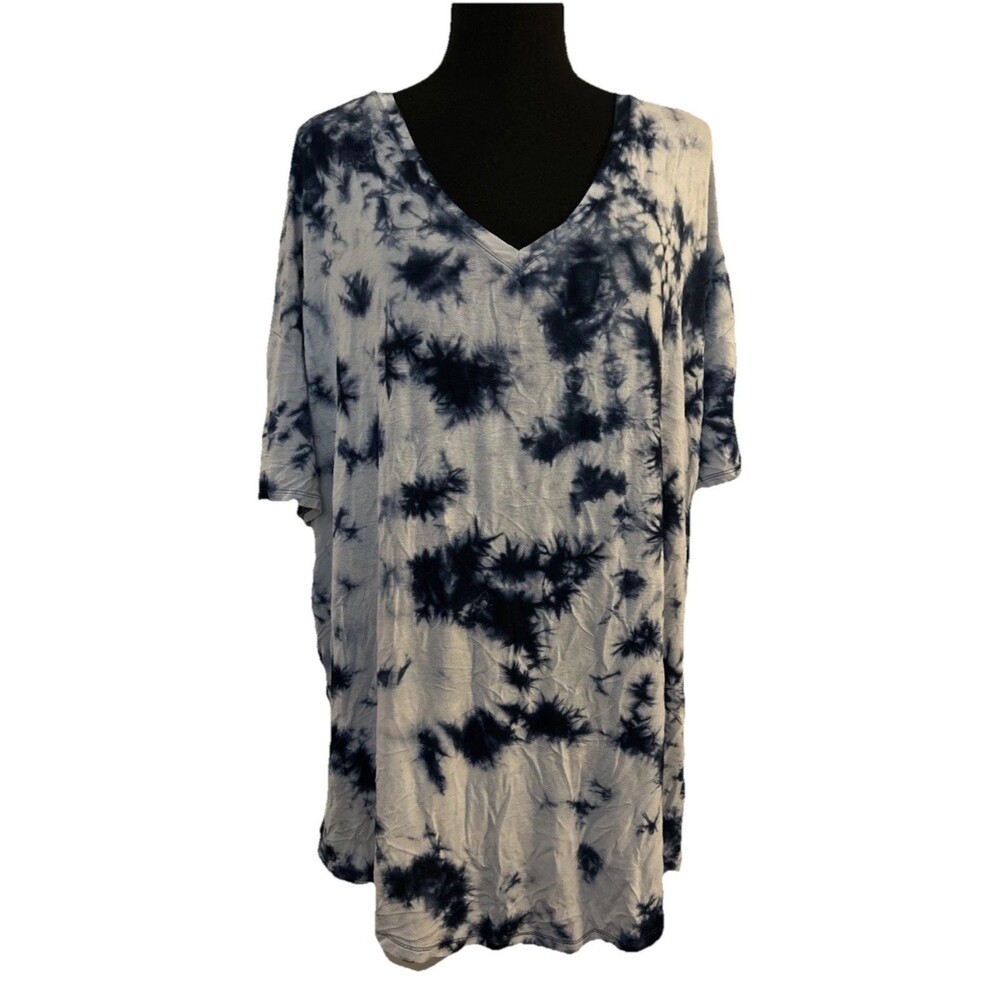 Time And Tru XXL (20) Tie Dye Blue & White T-Shirt